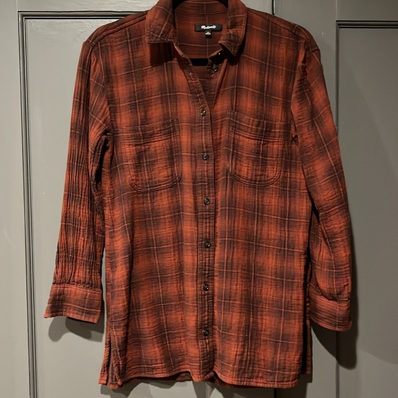 Madewell plaid fall button down - Picture 2 of 4
